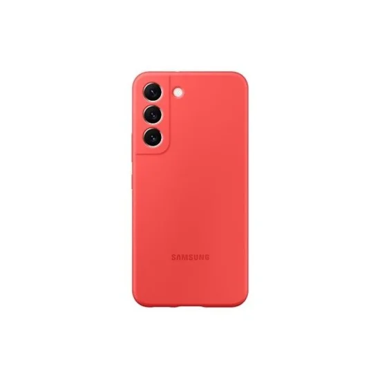 Cover Samsung S22 Rainbow Silicone - Glow Red